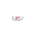 Twinlight Oval Signet Ring (White Gold) (Sample)