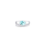 Twinlight Oval Signet Ring (White Gold) (Sample)