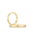 Infinite Men's Ring (Single Stone) YG (3mm) (Both) - Eclat by Oui