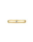 Infinite Men's Ring (Single Stone) YG (3mm) (Front) - Eclat by Oui