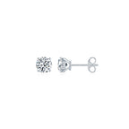 4 Prong Round Solitaire Ear Studs