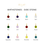 4 Prong Solitaire Pendant (4mm) Birthstones - Eclat by Oui