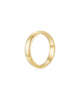 Infinite Men's Ring (Single Stone) YG (4mm) (Side) - Eclat by Oui
