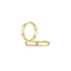 Infinite Men's Ring (Single Stone) YG (4mm) (Both) - Eclat by Oui