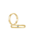 Infinite Men's Ring (Single Stone) YG (4mm) (Both) - Eclat by Oui