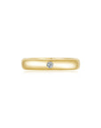 Infinite Men's Ring (Single Stone) YG (4mm) (Front) - Eclat by Oui