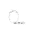 5-Stone Half Eternity Moissanite Ring WG (Both) - Éclat by Oui