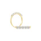 5-Stone Half Eternity Moissanite Ring YG (Both) - Éclat by Oui