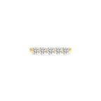 5-Stone Half Eternity Moissanite Ring