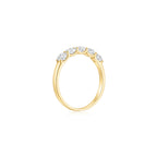 5-Stone Half Eternity Moissanite Ring