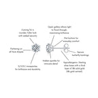 6 Prong Round Solitaire Ear Studs (Features) - Éclat by Oui