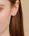 6 Prong Ear Studs 0.5CT (Model) - Eclat by Oui