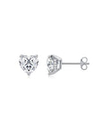 Calista Heart Solitaire Ear Studs - Eclat by Oui
