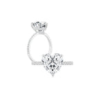 Calista Heart Solitaire Ring WG (Both) - Éclat by Oui