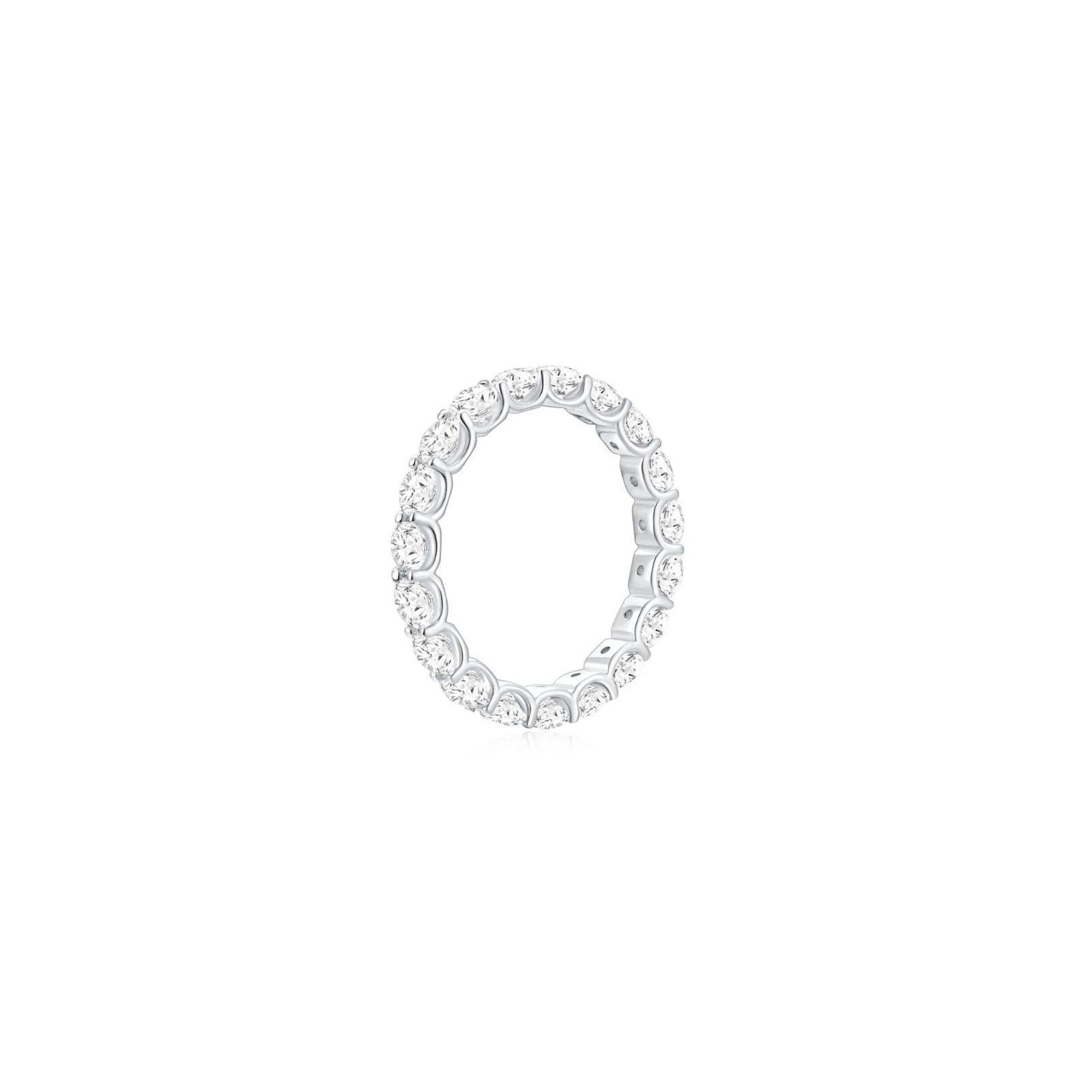 Charlotte Full Eternity Ring 0.1CT (Side) - Eclat by Oui