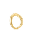 Cloud Puff® V Plain Ring YG (Side) - Eclat by Oui