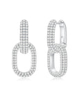 Cloud Puff® Detachable Link Earrings (Pave + Pave) (New Setting) - Eclat by Oui