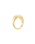 Cloud Puff® Dome Ring (Yellow Gold) (Side) - Eclat by Oui