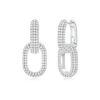 Cloud Puff® Detachable Link Earrings (Pave + Pave) (New Setting) - Éclat by Oui