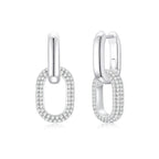 Cloud Puff® Detachable Link Earrings (WG + Pave) (New Setting) - Éclat by Oui