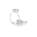 Cloud Puff® Solitaire Ring WG (Both) - Éclat by Oui