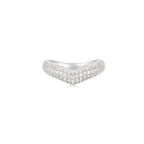 Cloud Puff® V Pave Ring WG (Front) - Éclat by Oui