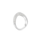 Cloud Puff® V Pave Ring WG (Side) - Éclat by Oui