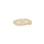 Cloud Puff® Wavy Pave Ring YG (Front) - Éclat by Oui
