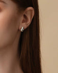 Cloud Puffᵀᴹ Gold Drop Ear Studs WG (Model) - Eclat by Oui