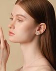 Cluster Marquise Ear Studs Small_0.3CT (Model) - Eclat by Oui
