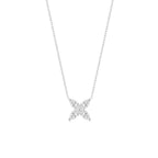 Cluster Marquise Necklace WG (Front) - Éclat by Oui