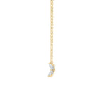 Cluster Marquise Necklace YG (Side) - Éclat by Oui