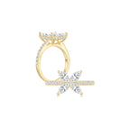 Cluster Marquise Ring YG (Both) - Éclat by Oui