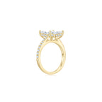 Cluster Marquise Ring YG (Side) - Éclat by Oui