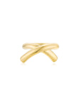 Crossroads Plain Ring YG (Front) - Eclat by Oui