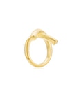 Crossroads Plain Ring YG (Side) - Eclat by Oui