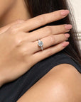 Diana Round Solitaire Pave Ring 2CT (4 Prong) (Model) - Eclat by Oui