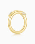 Double-Edged Ring YG (Side) - Eclat by Oui