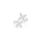 Double Cluster Marquise Ring WG (Front) - Éclat by Oui