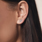 Double Marquise Step Ear Studs Mini (Model) - Eclat by Oui