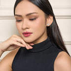 Double Round Solitaire Ear Climbers (Model) - Eclat by Oui