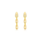Dripping Gold Pave Earrings YG - Eclat by Oui