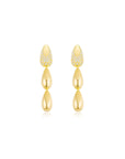 Dripping Gold Pave Earrings YG - Eclat by Oui