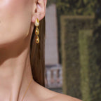 Dripping Gold® Pave Earrings (Model) - Eclat by Oui