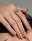 Single Leopard Pave Ring