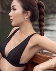 X-Factor Pave Hoop Earrings (Lifestyle) - Eclat by Oui