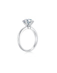 Éclat Classic Round Solitaire Plain Ring (6 Prong) Side - Eclat by Oui