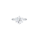 Éclat Classic Round Solitaire Plain Ring (6 Prong) (Sample)