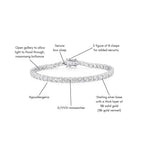 Éclat Round 4 Prong Tennis Bracelet (Features) - Éclat by Oui