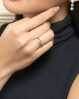 Eclat Classic Round Solitaire Plain Ring 1CT (4 Prong) (Model) - Eclat by Oui